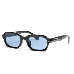 Ochelari de soare Negru cu lentile Albastre