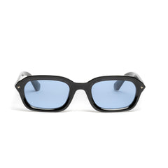 Ochelari de soare Negru cu lentile Albastre