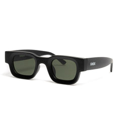 Ochelari de soare Negru cu lentile Verde Deschis