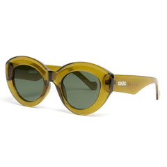 Ochelari de soare Transparent cu lentile Verde Masline