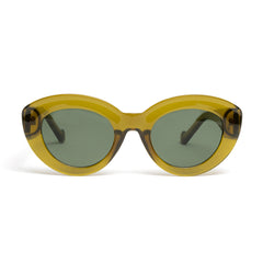 Ochelari de soare Transparent cu lentile Verde Masline