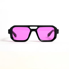 Ochelari de soare Negru cu lentile Violet Deschis