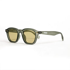 Ochelari de soare Gri mat cu lentile Verde deschis