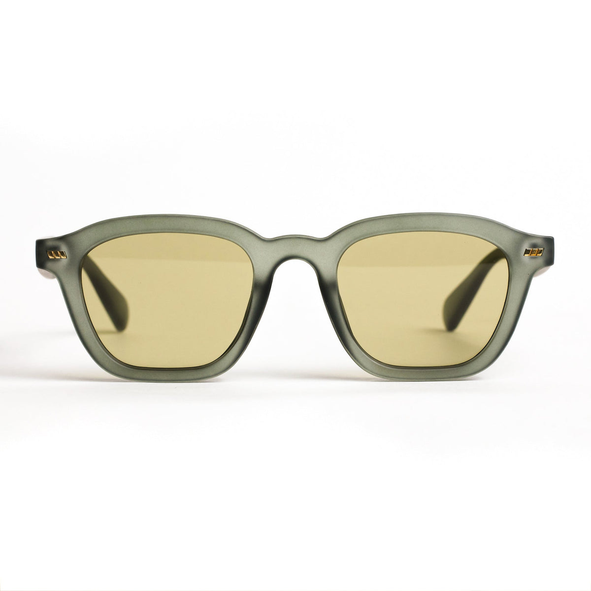 Ochelari de soare Gri mat cu lentile Verde deschis