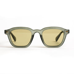Ochelari de soare Gri mat cu lentile Verde deschis
