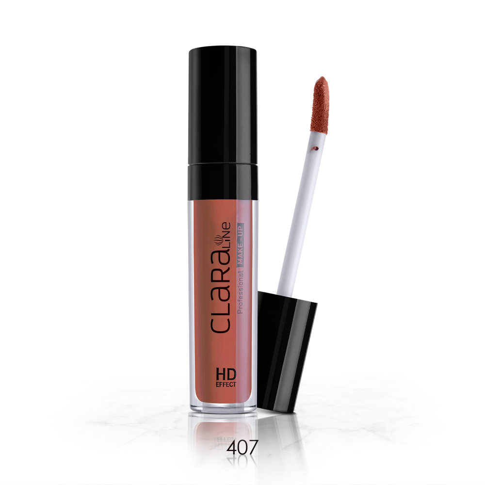 Clara Line Ruj Lichid Mat Kiss Proof HD Effect 407 Ultra Mocha