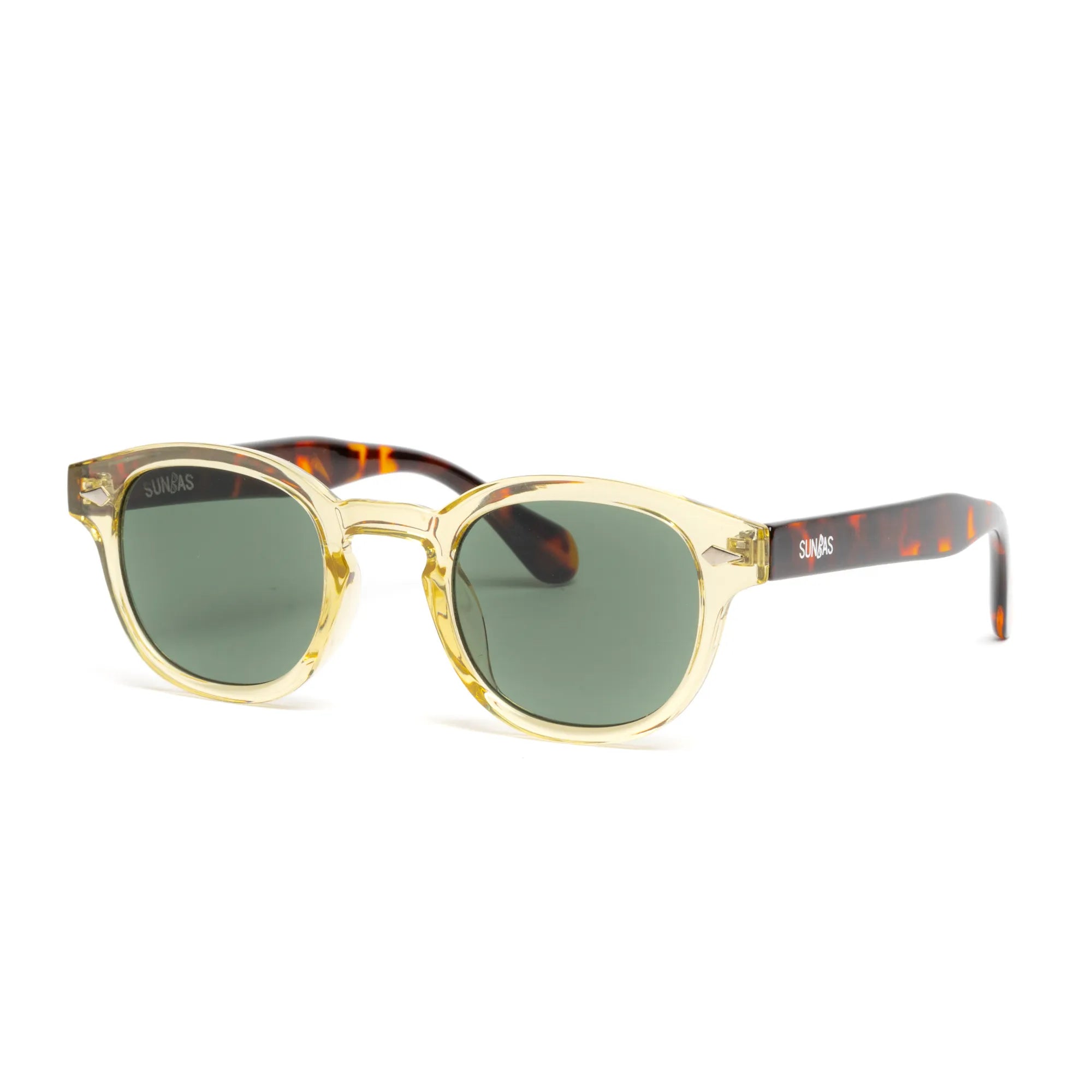 Ochelari de soare Transparent Tortoise Verde Deschis Unisex