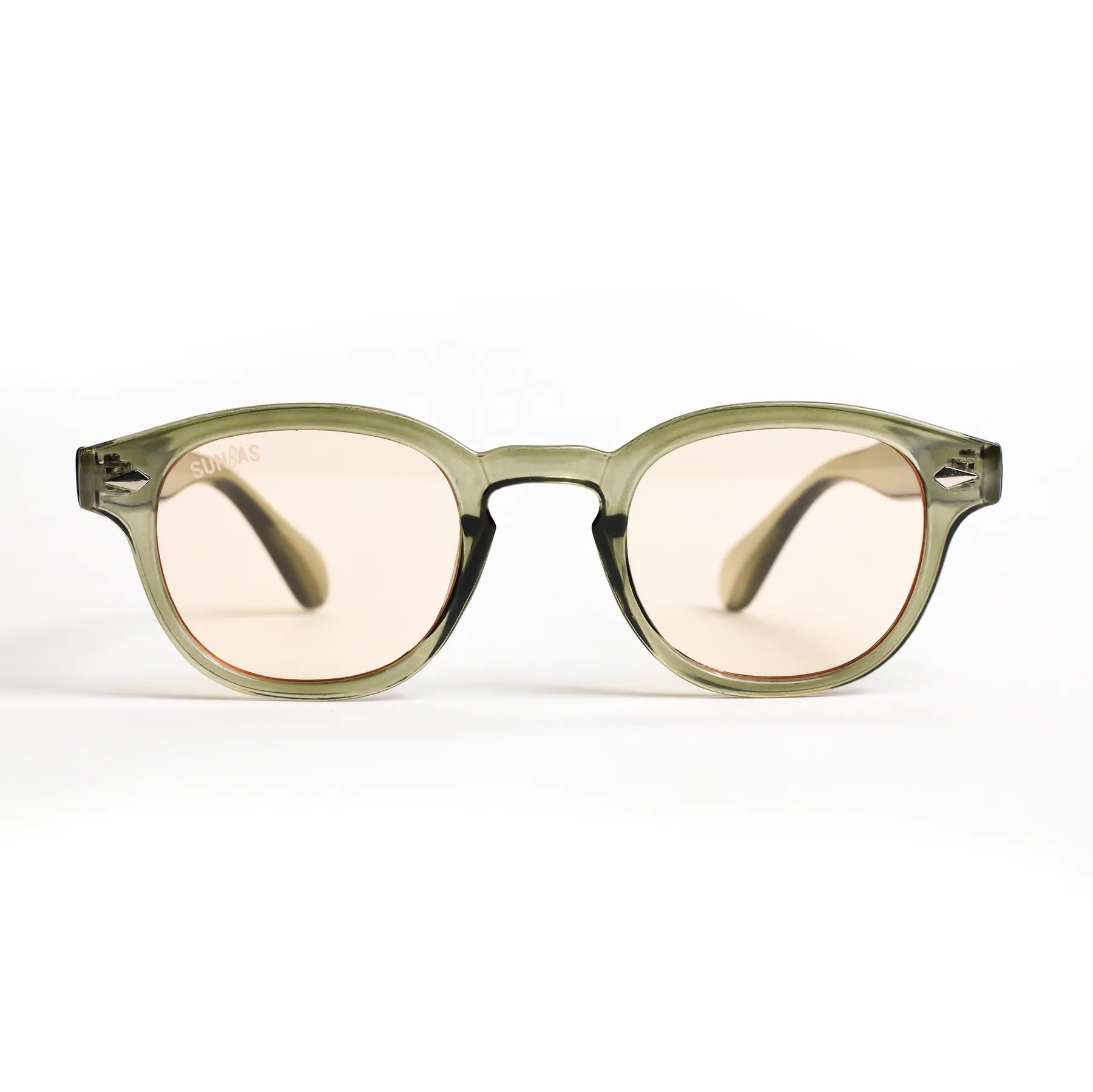 Ochelari de soare Transparent Portocaliu Deschis Unisex