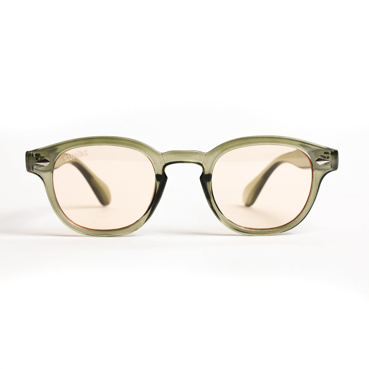 Ochelari de soare Transparent Portocaliu Deschis Unisex